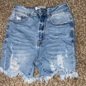 Blue jeans shorts , in good shape